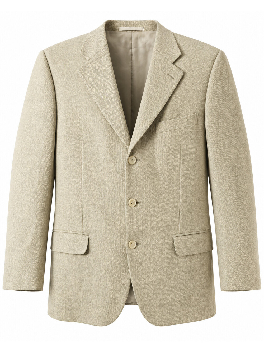 Ermenegildo Zegna High Performance Four Ply Tan Hopsack Wool Sport Coat Men 38R